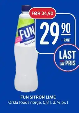 Rema 1000 FUN SITRON LIME tilbud