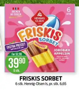 Kiwi FRISKIS SORBET tilbud