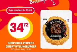 Coop Extra COOP GRILL PERFEKT CRISPY KYLLINGBURGER tilbud