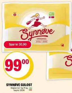 Coop Extra SYNNØVE GULOST tilbud