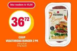 Coop Extra COOP VEGETARDAG BURGER 2 PK tilbud