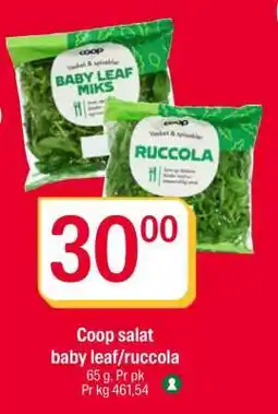 Coop Extra Coop salat Baby leaf/ruccola tilbud