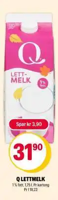 Coop Extra Q LETTMELK tilbud