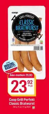 Coop Extra COOP GRILL PERFEKT CLASSIC BRATWURST tilbud