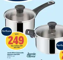Coop Extra Jamie Oliver kasserolle og gryte med lokk tilbud