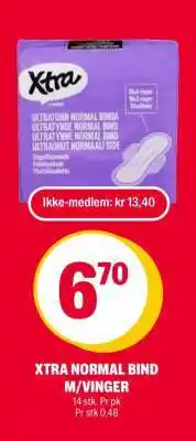 Coop Extra XTRA NORMAL BIND M/VINGER tilbud