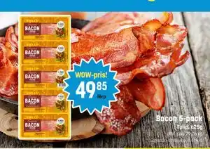 Eurocash Bacon 5-pack tilbud