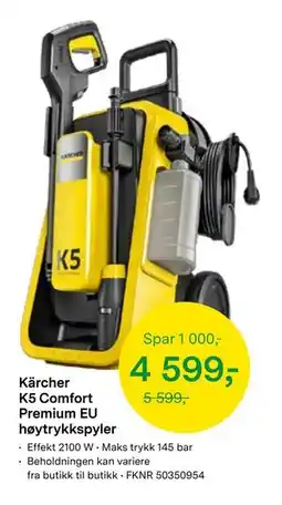 Felleskjøpet Kärcher K5 Comfort Premium EU høytrykkspyler tilbud