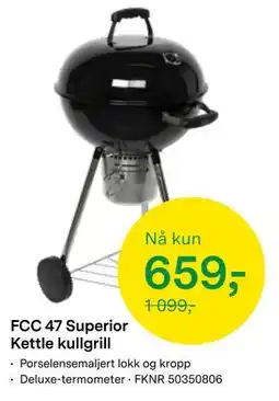 Felleskjøpet FCC 47 Superior Kettle kullgrill tilbud
