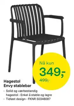 Felleskjøpet Hagestol Envy stablebar tilbud