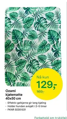 Felleskjøpet Ozami kjølematte 40x50 cm tilbud