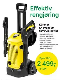 Felleskjøpet Kärcher K4 Premium høytrykkspyler tilbud