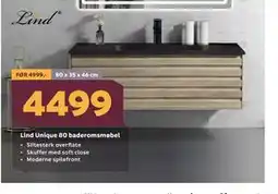 Megaflis Lind Unique 80 baderomsmøbel tilbud