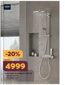 Megaflis Grohe Vitalio Joy dusjsystem 310 krom tilbud