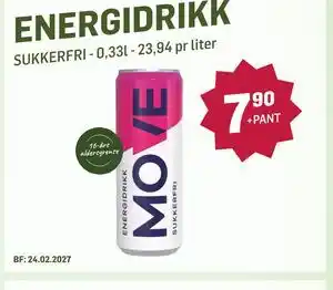 Holdbart ENERGIDRIKK tilbud