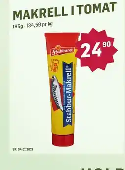 Holdbart MAKRELL I TOMAT tilbud