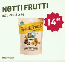 Holdbart NØTTI FRUTTI tilbud