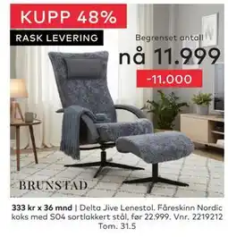 Skeidar Delta Jive Lenestol tilbud
