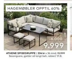 Skeidar ATHENE SPISEGRUPPE tilbud
