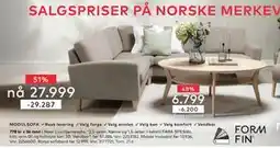 Skeidar Noor Lux Hjørnesofa tilbud