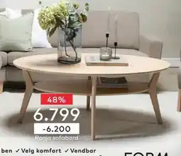 Skeidar Ronja sofabord tilbud