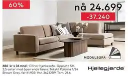 Skeidar Ellinor hjørnesofa tilbud