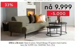 Skeidar Nest 3-seter tilbud