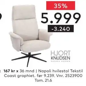 Skeidar Napoli hvilestol tilbud