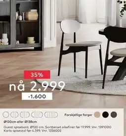 Skeidar Karla spisestol tilbud