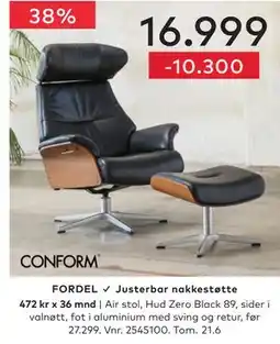 Skeidar CONFORM Air stol tilbud