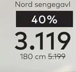 Skeidar Nord sengegavl tilbud