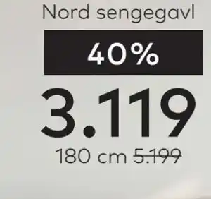Skeidar Nord sengegavl tilbud