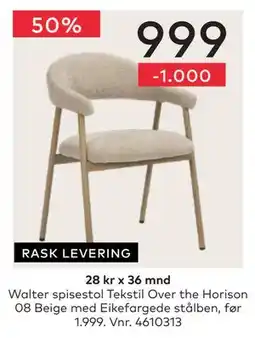 Skeidar Walter spisestol tilbud