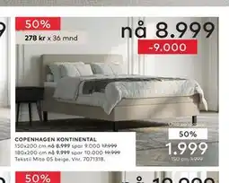 Skeidar COPENHAGEN KONTINENTAL tilbud