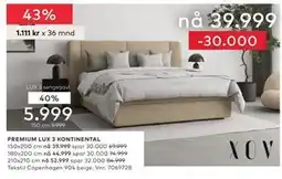 Skeidar PREMIUM LUX 3 KONTINENTAL tilbud
