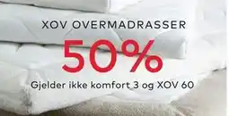 Skeidar XOV OVERMADRASSER tilbud