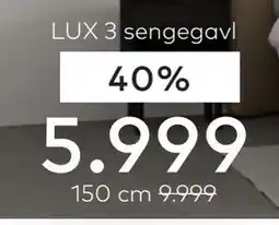 Skeidar LUX 3 sengegavl tilbud