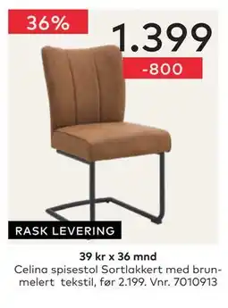 Skeidar Celina spisestol tilbud