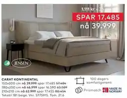 Skeidar CARAT KONTINENTAL tilbud
