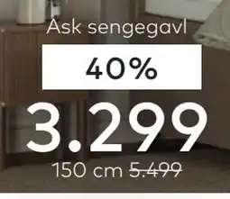 Skeidar Ask sengegavl tilbud