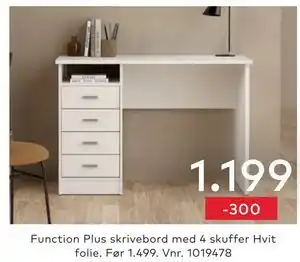 Skeidar Function Plus skrivebord tilbud