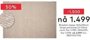 Skeidar Bhadohi teppe tilbud