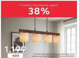 Skeidar Franklin pendel tilbud