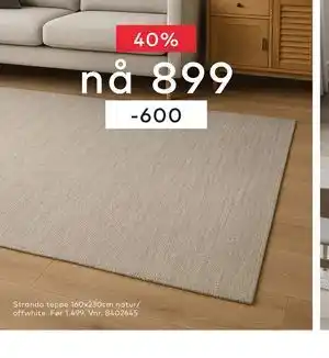 Skeidar Stranda teppe tilbud