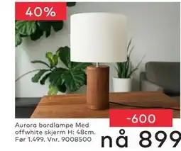 Skeidar Aurora bordlampe tilbud