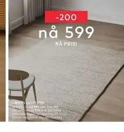 Skeidar LÆRDAL GULVTEPPE tilbud