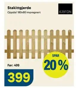 Maxbo Stakittgjerde tilbud