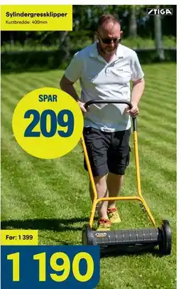 Maxbo Sylindergressklipper tilbud