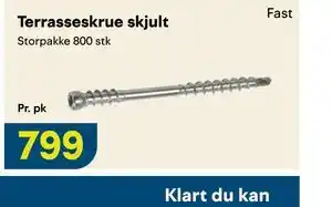 Maxbo Terrasseskrue skjult tilbud