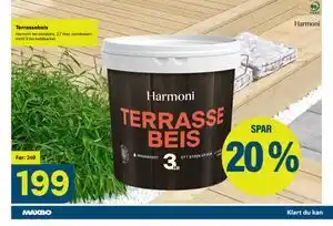 Maxbo Terrassebeis tilbud